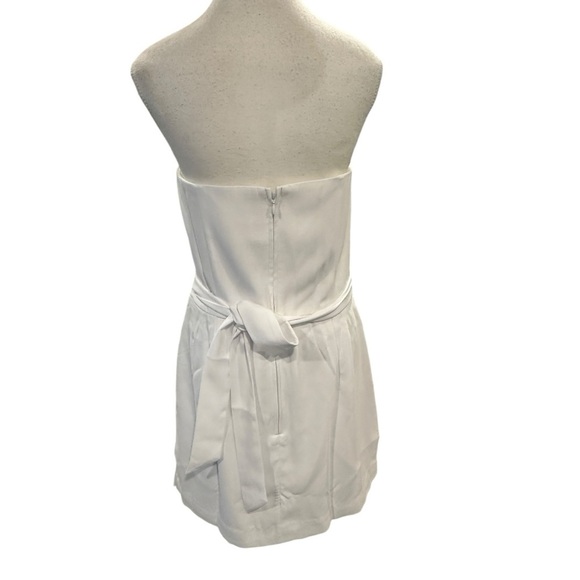 Lilly Pulitzer Kylo Strapless Skirted Romper  Resort White Sz 10 - Picture 8 of 12